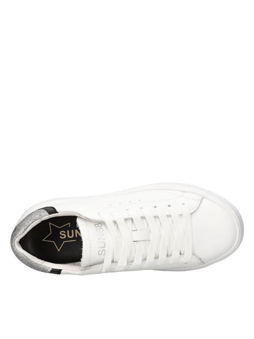 Sneakers modello Z43225 in pelle ed ecopelle SUN68 | Z43225 0144BIANCO-ARGENTO-NERO